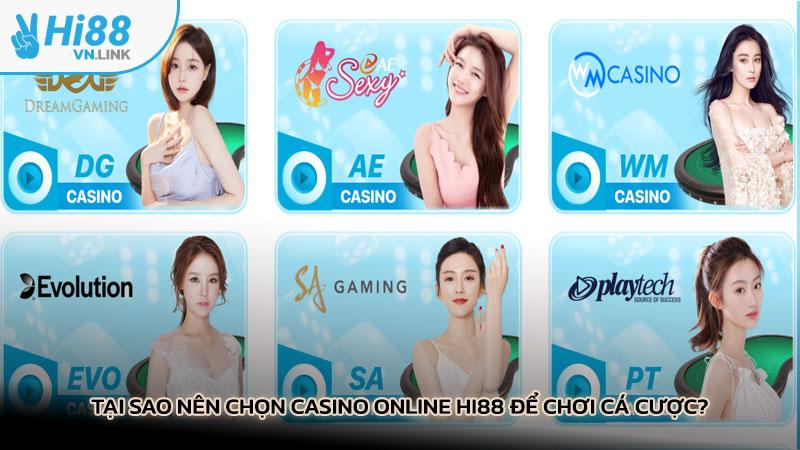 Tại sao nên chọn casino online Hi88 để chơi cá cược?