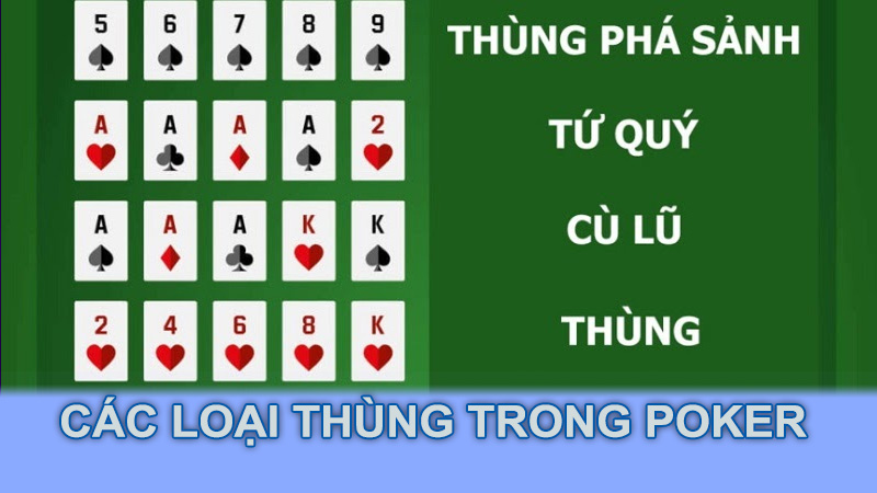 Các loại thùng trong Poker